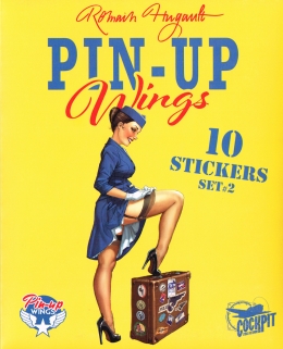 Pin-Up Wings Sticker Set 02 (gelb) 