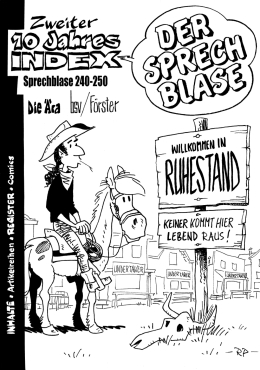 Die Sprechblase - Zweiter 10-Jahres-Index (SB 240-250) 