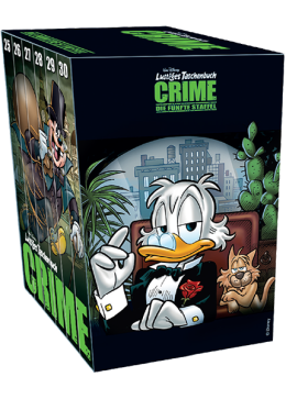 Lustiges Taschenbuch Crime Nr. 25-30 + Schuber 