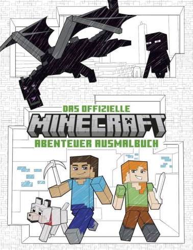 Minecraft - Abenteuer Ausmalbuch 