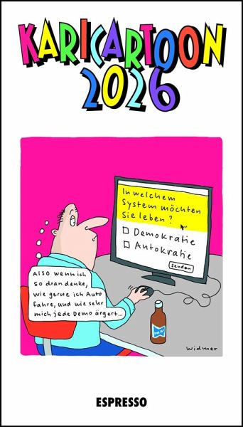 Karicartoon 2026, Kalender 365 Tage 