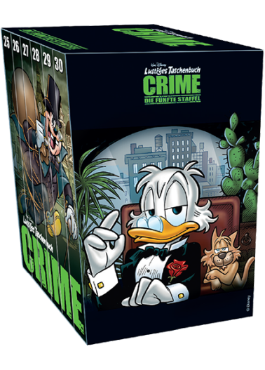 Lustiges Taschenbuch Crime Nr. 25-30 + Schuber 